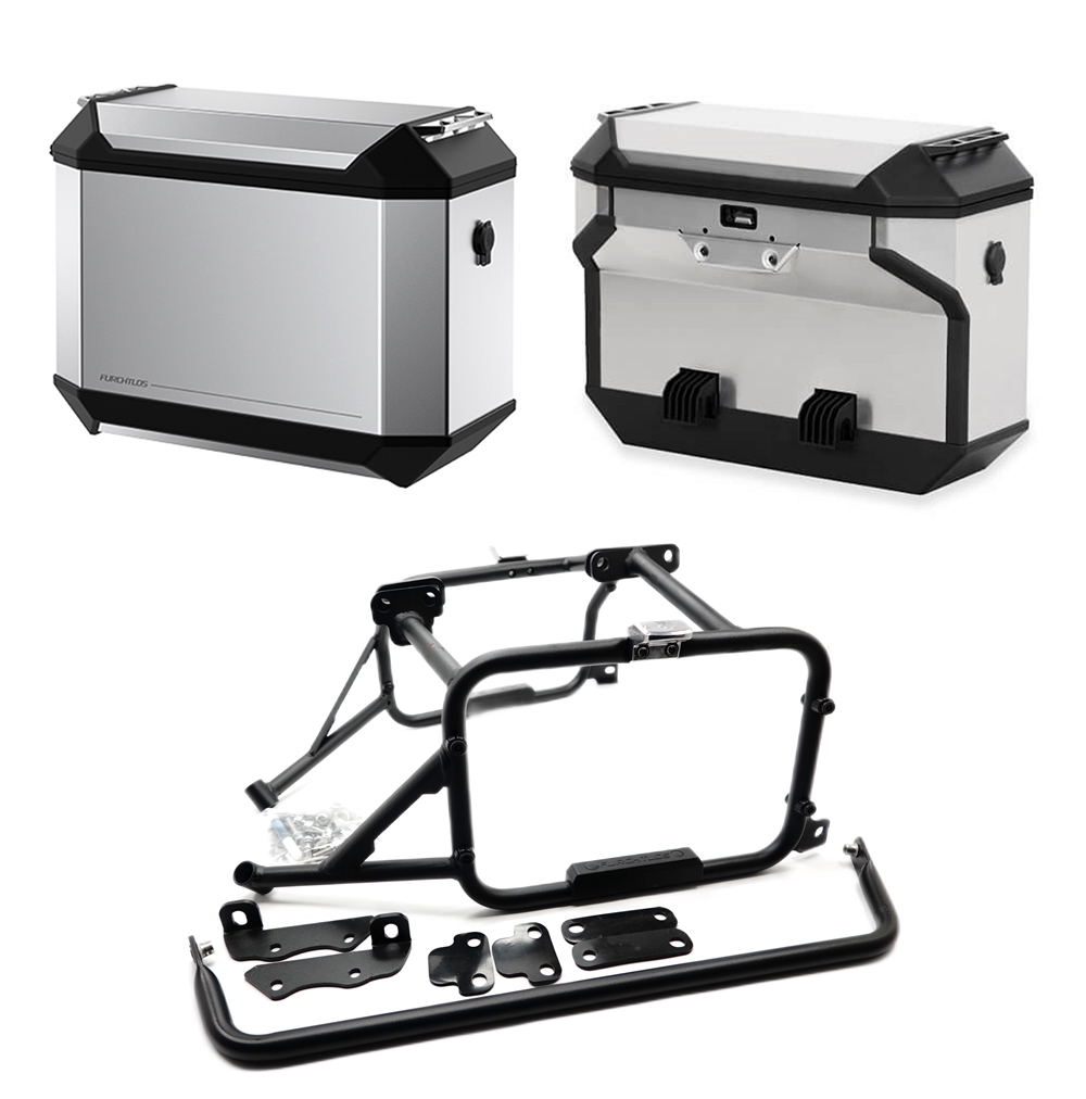 Furchtlos RANGER OFFSET Seitenkofferträger inkl. Seitenkoffer Set - KTM 1290 Super Adventure R /S 2021-24