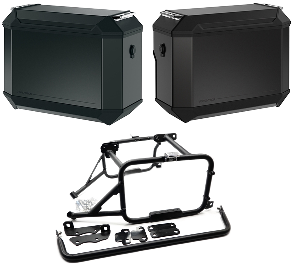 Furchtlos RANGER OFFSET Seitenkofferträger inkl. Seitenkoffer Set anthrazit - KTM 1290 Super Adventure R /S 2021-24