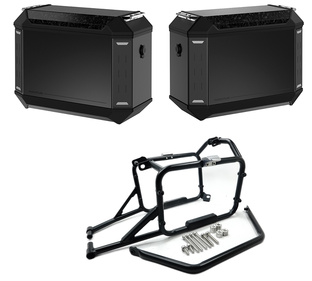 Furchtlos RANGER Seitenkofferträger inkl. ADV Seitenkoffer Set anthrazit - Triumph Tiger 1200 GT Explorer 2022-24